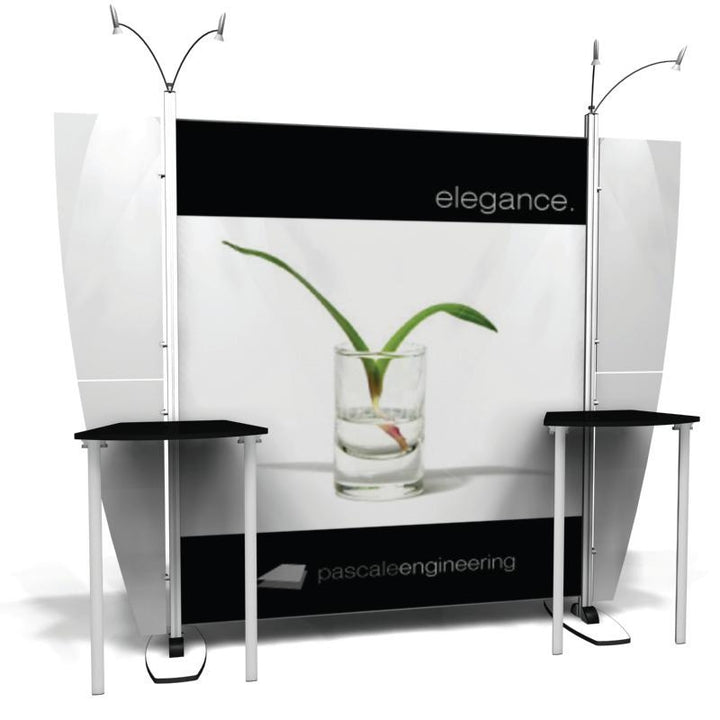 Exhibit Line Display - No Canopy with Counters