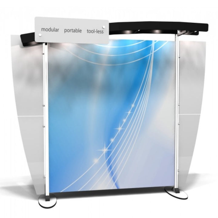 Exhibit Line Display - Sloping Canopy