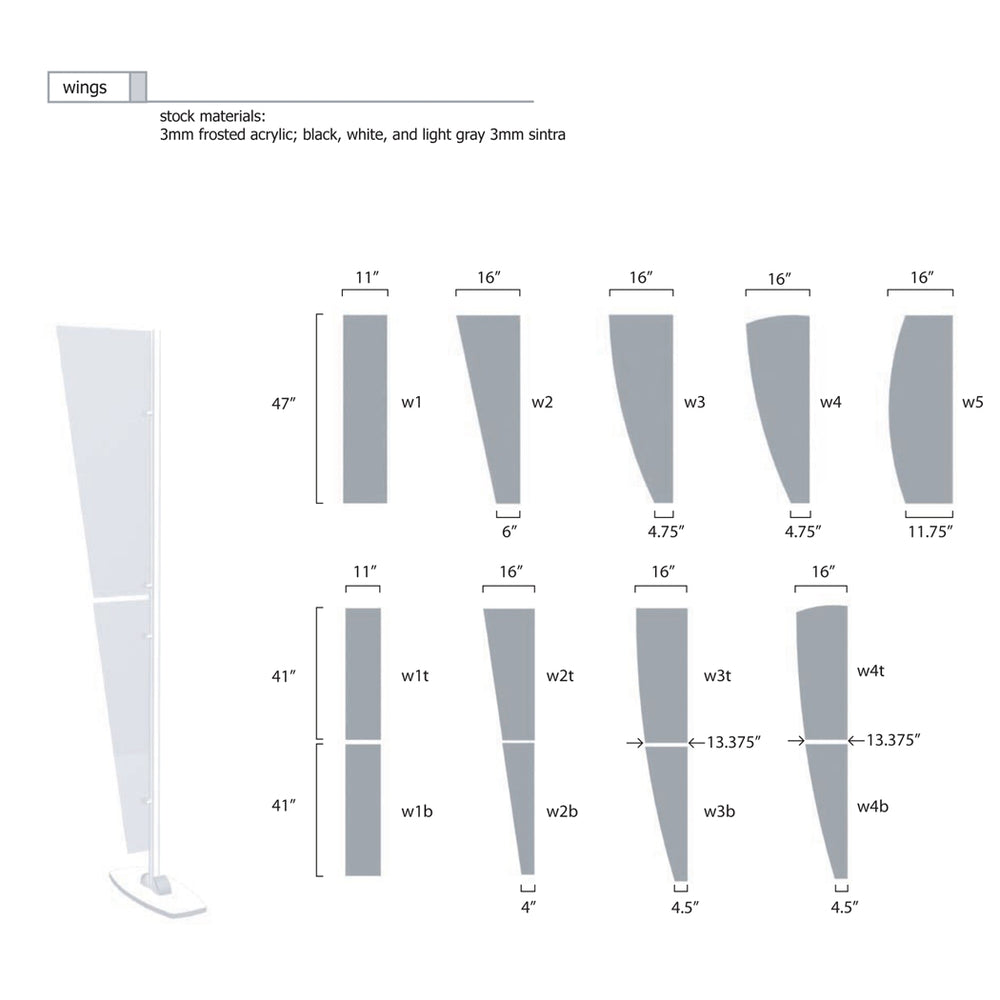 Exhibit Line Display - Sloping Canopy