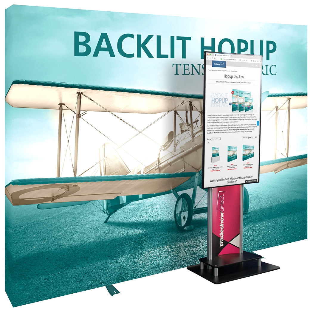 Backlit 10 ft Hopup - XL Media Kit