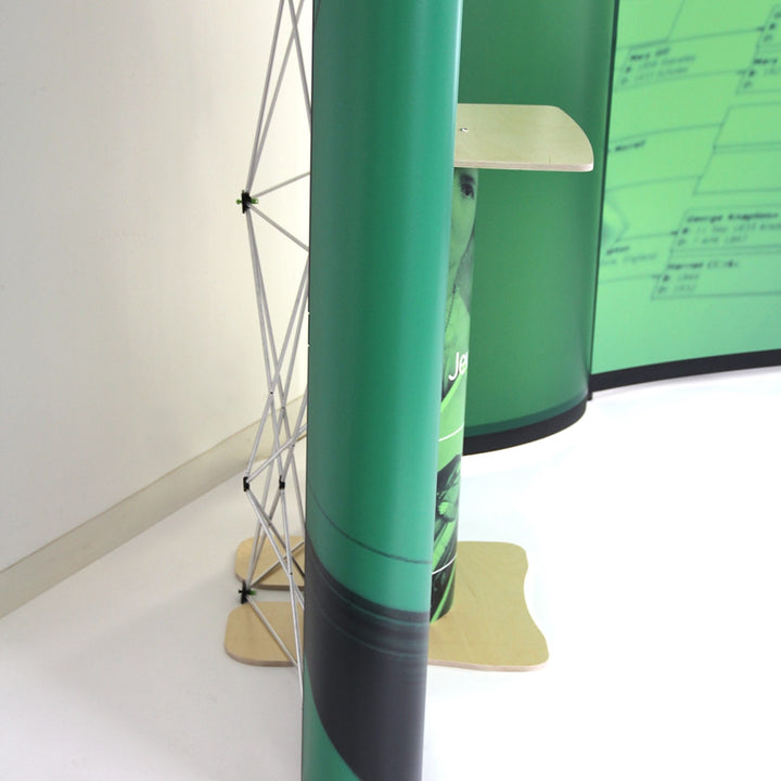 Value 10 ft Pop-Up with Bubble Panel & Monitor Stand