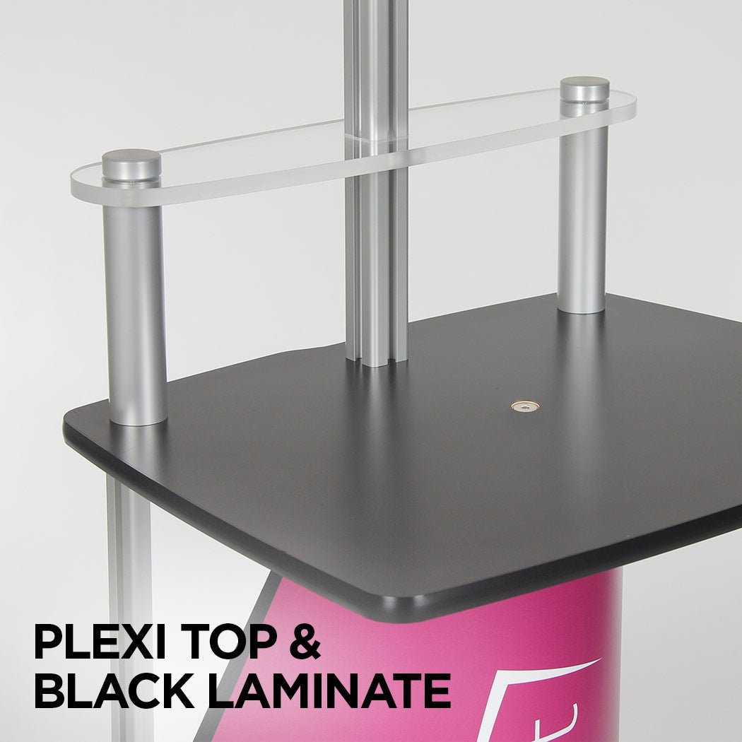 Value 10 ft Pop-Up with Bubble Panel & Monitor Stand