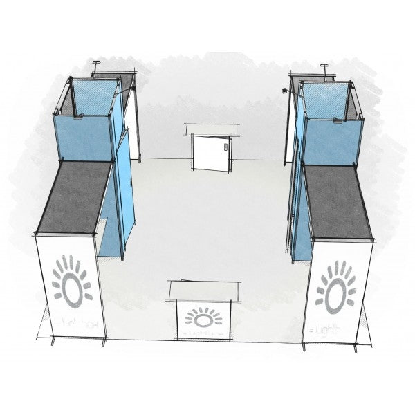 20 x 20 Panoramic H-Line Display - H105