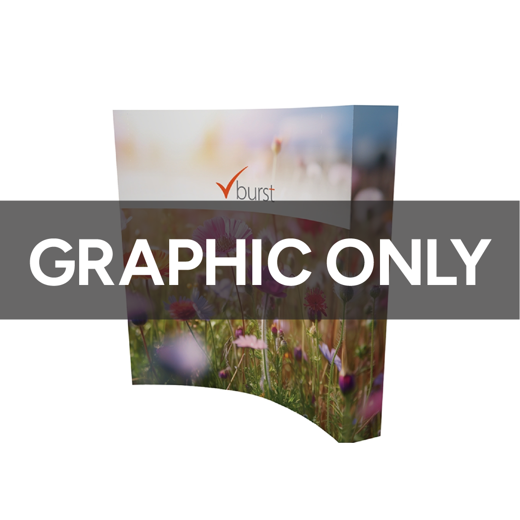 8ft Curved VBurst Backlit Display Replacement Graphic
