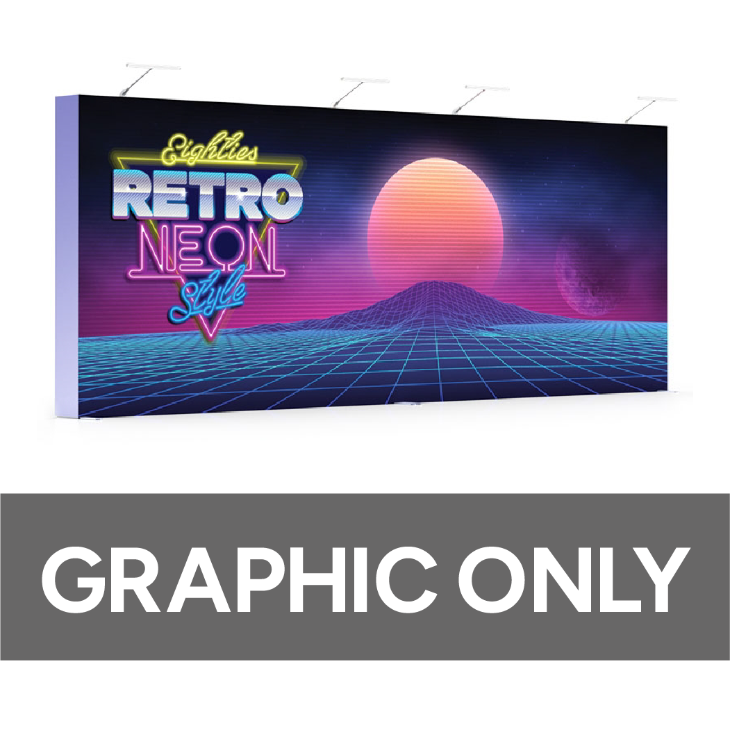 20 ft Economy Burst Display - Straight Replacement Graphic