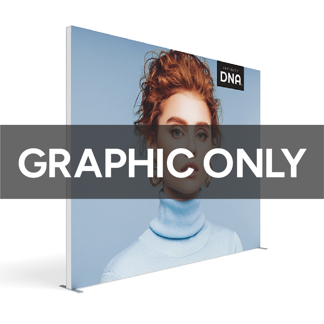 10 ft x 8 ft Basic SEG Fabric Frame Replacement Graphic
