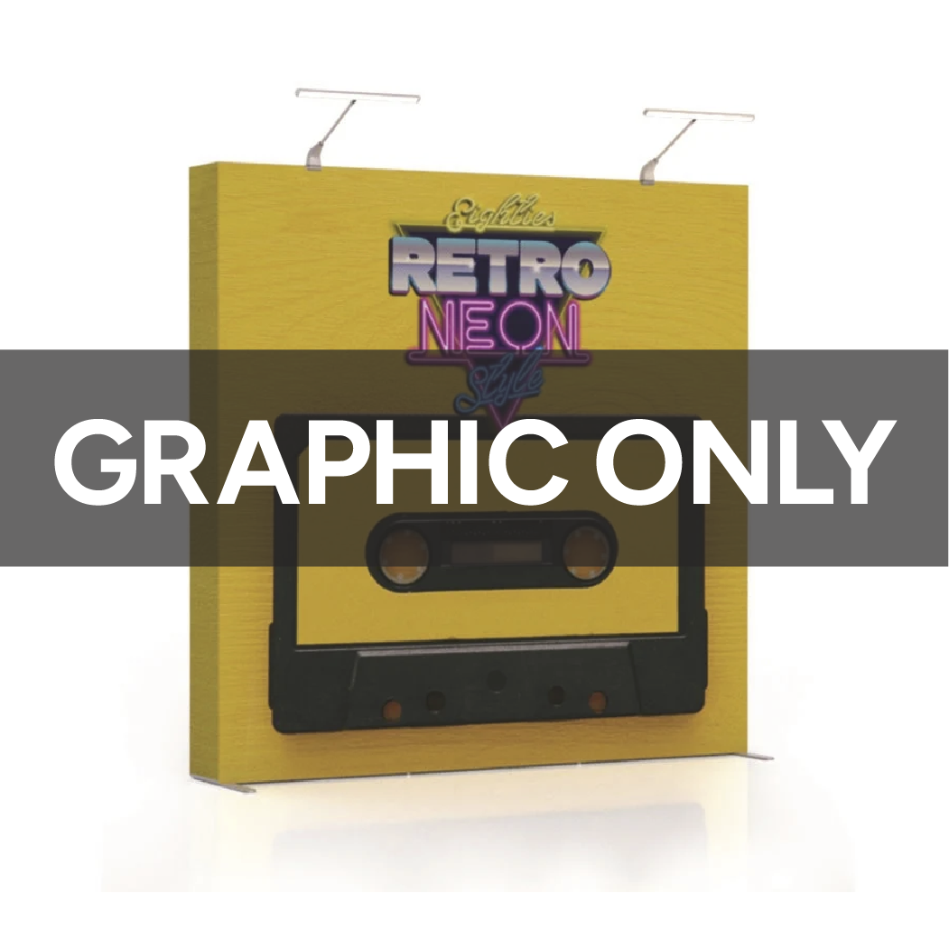 8ft Straight Economy Burst Replacement Graphic