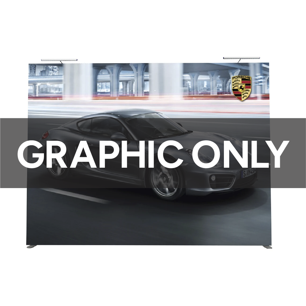 10ft Straight Economy Burst Replacement Graphic