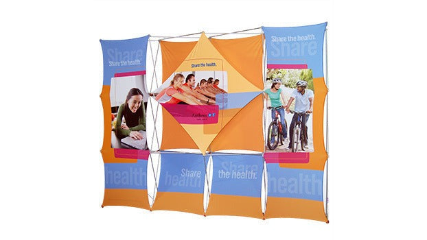 Dye sublimated fabric display