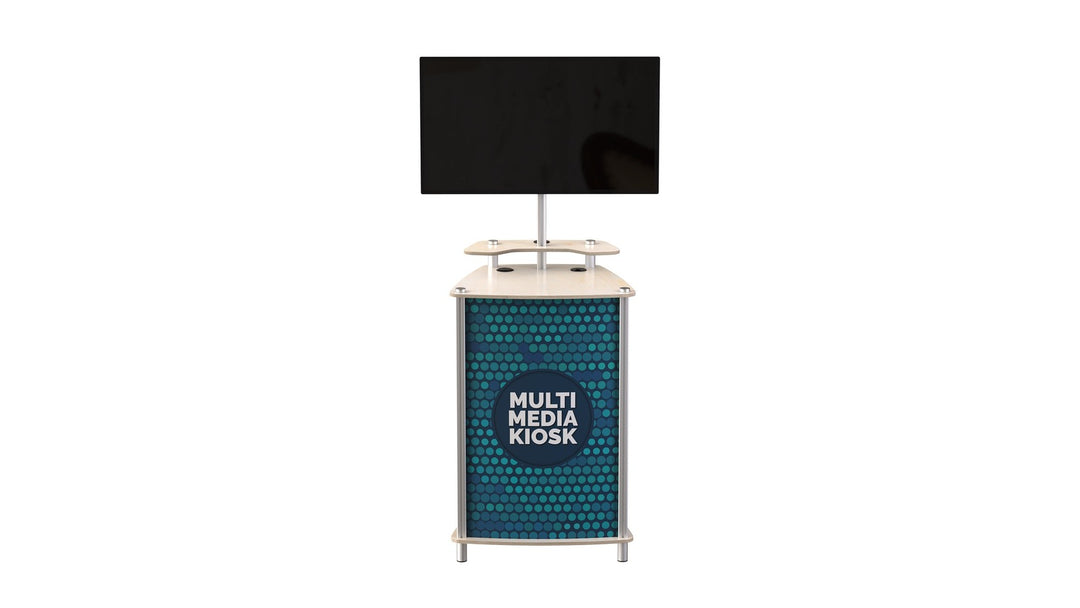 MultiMedia Twist Kiosk trade show monitor stand