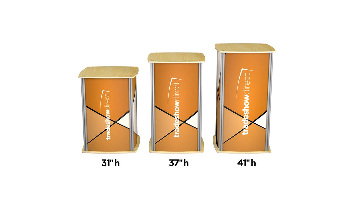 Large Square Twist Pedestal for trade shows