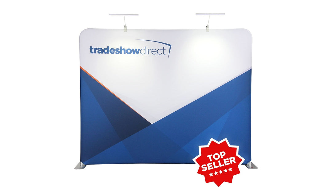 EcoTube 10 ft straight tension fabric trade show display