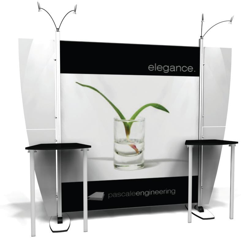 Exhibit Line Display - No Canopy with Counters