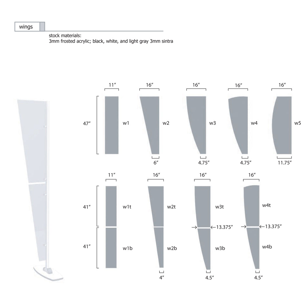 Exhibit Line Display - Sloping Canopy