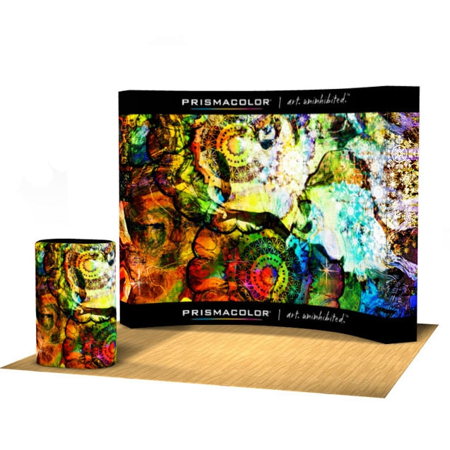 10ft Curved VBurst Backlit Display