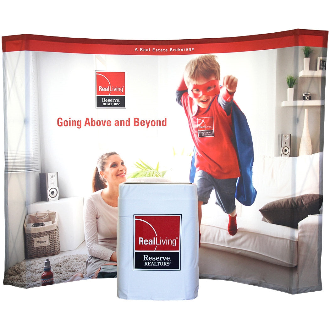 10ft Curved VBurst Backlit Display