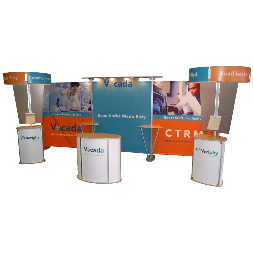 Vocada Exhibit Line Display | 10 x 20 Displays – Tradeshowdirect