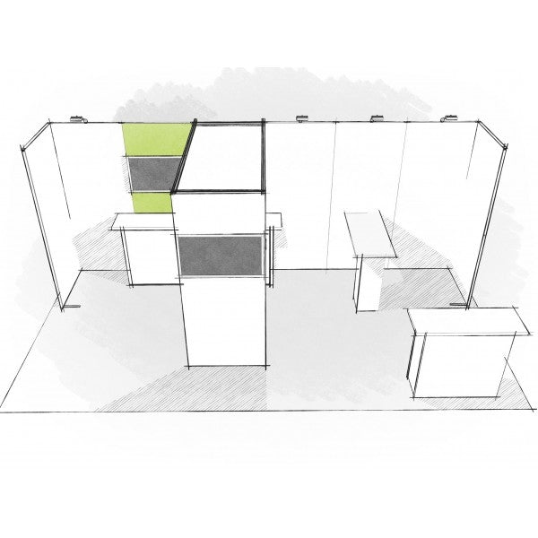 10 x 20 Panoramic H-Line Display - H102