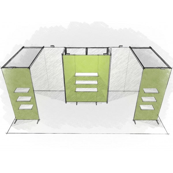 10 x 20 Panoramic H-Line Display - H20-21