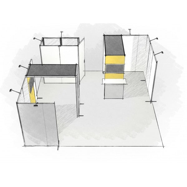 20 x 20 Panoramic H-Line Display - H107