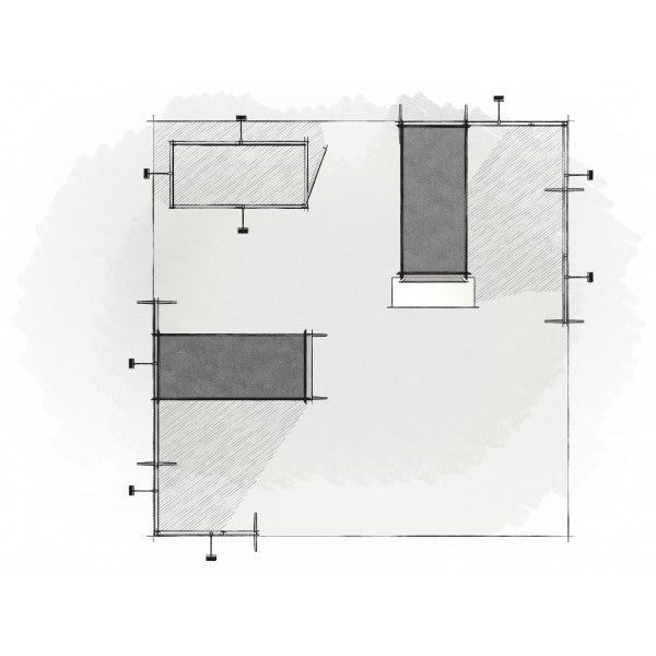 20 x 20 Panoramic H-Line Display - H107