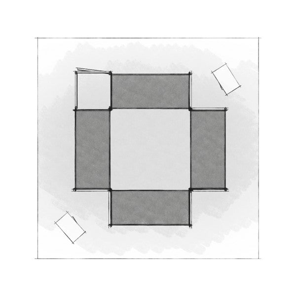 20 x 20 Panoramic H-Line Display - H20-10