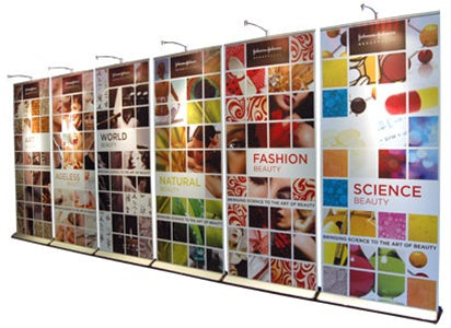 10 x 20 Expand Quickscreen 3 Banner Wall