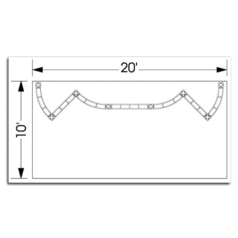 10 x 20 Omicron Truss Display Kit