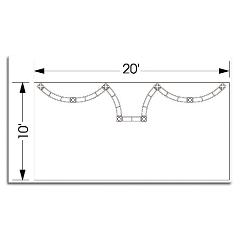 10 x 20 Polaris Truss Display Kit