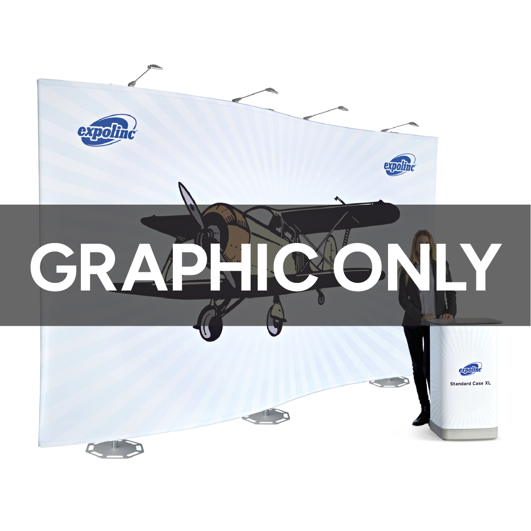 20 ft Expolinc Fabric System Straight Replacement Graphic