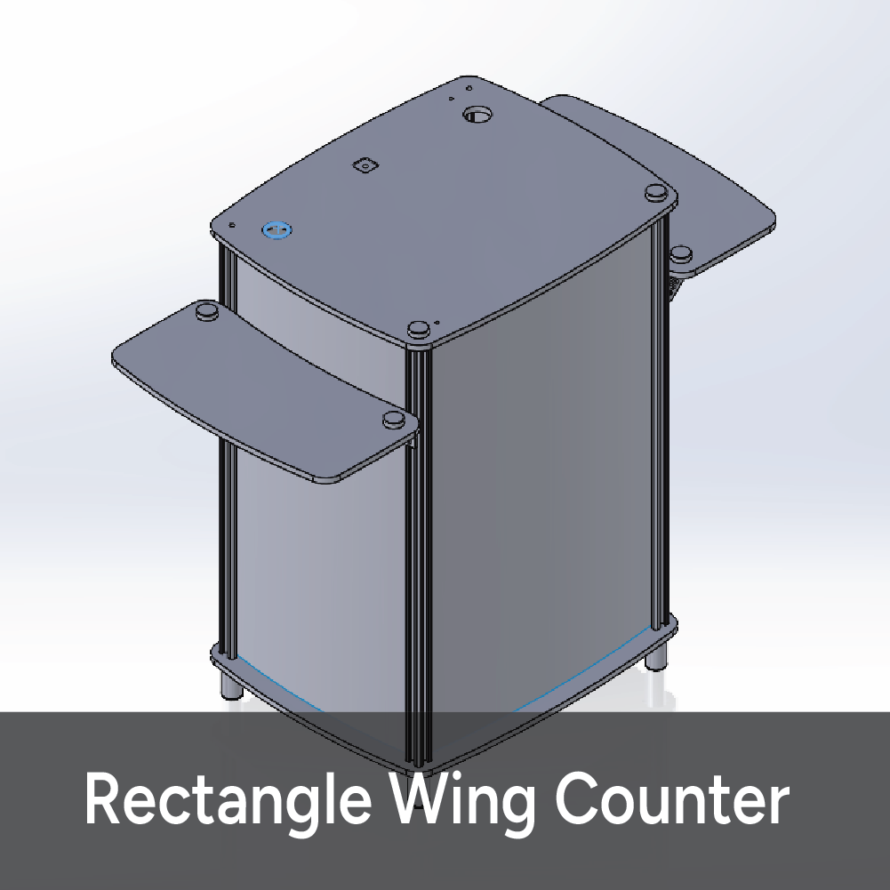 Rectangle Wing Counter – Tradeshowdirect