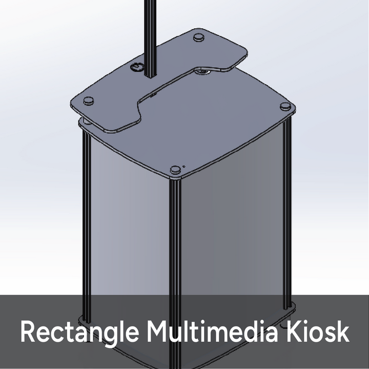 Rectangle MultiMedia Twist Kiosk