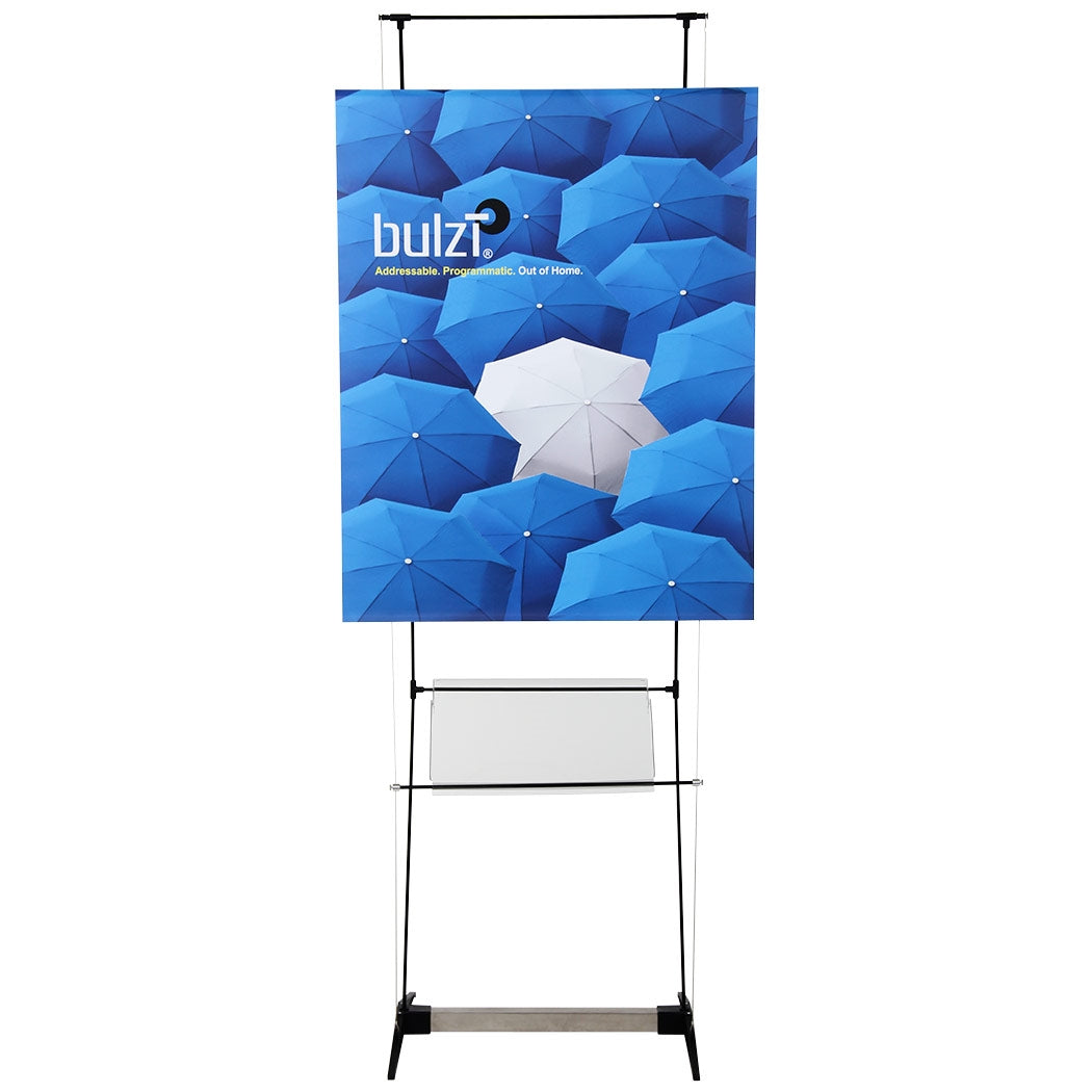 Penguin Banner Stand with Brochure Shelf