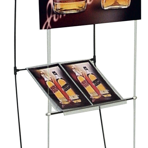 Penguin Banner Stand with Brochure Shelf