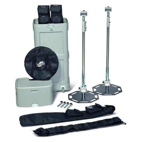 ExpoLinc Fabric System & Monitor Stand 10ft Display