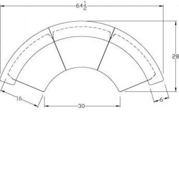 Exhibit Line Reception Desk - RD45.3