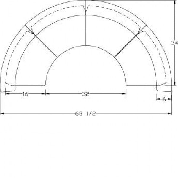Exhibit Line Reception Desk - RD45.4