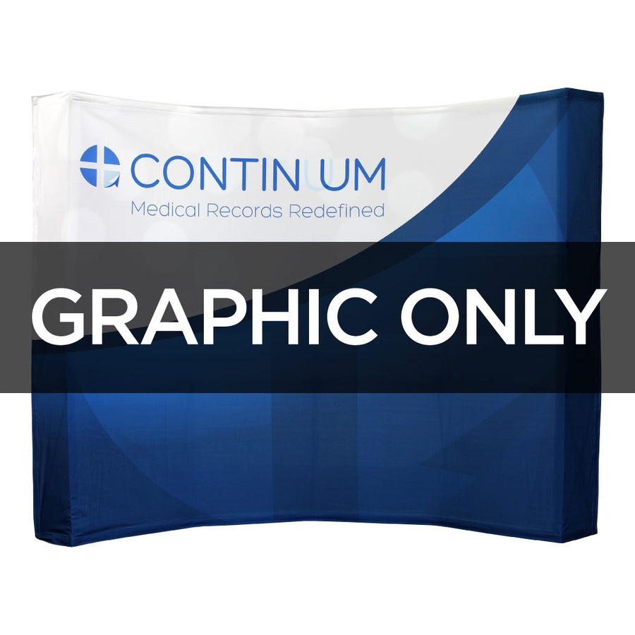 10 ft Curved Burst Replacement Graphic
