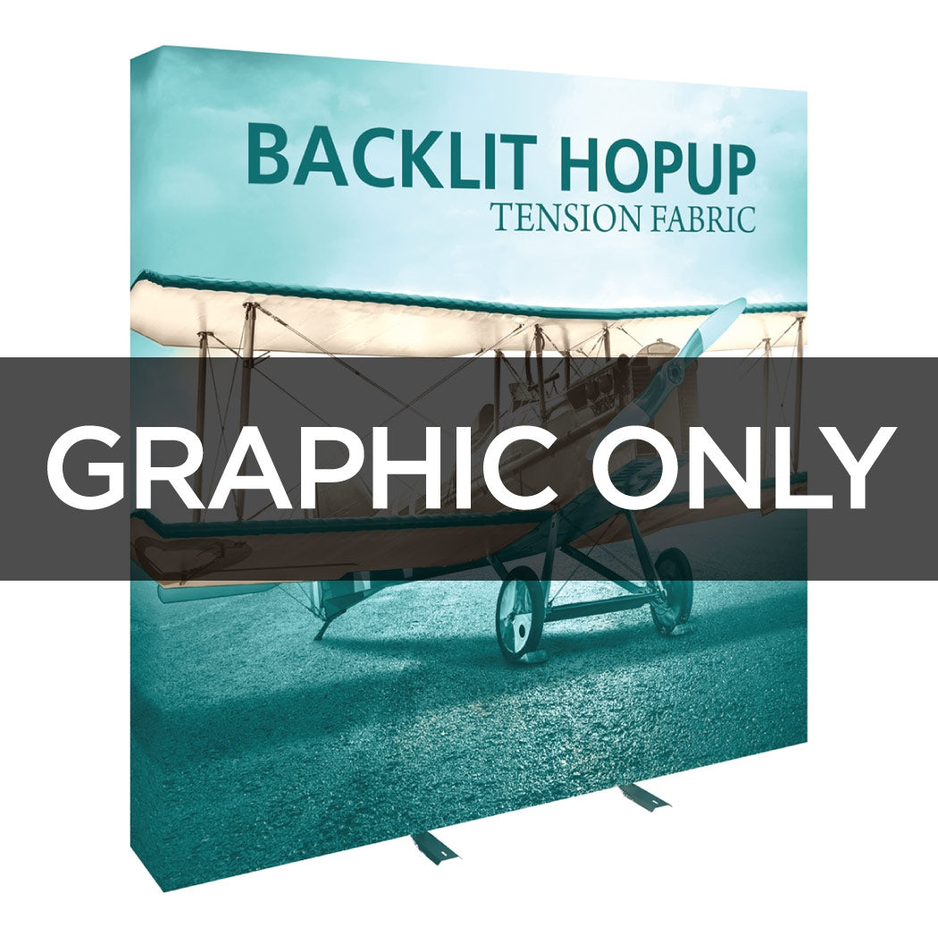 Backlit 8 ft Hopup Replacement Graphic