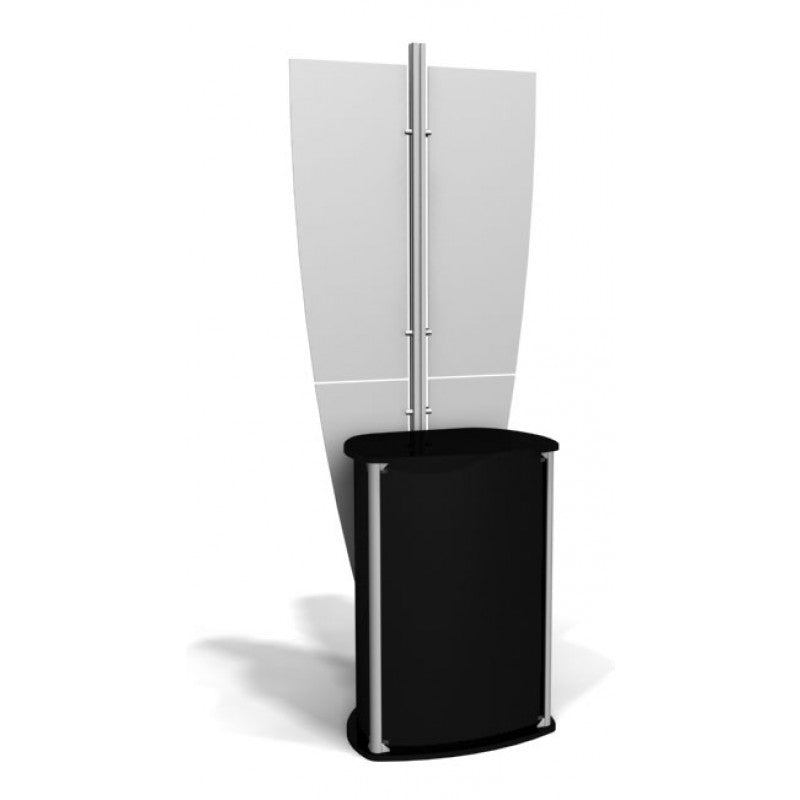 Exhibit Line Kiosk with Enclosed Counter