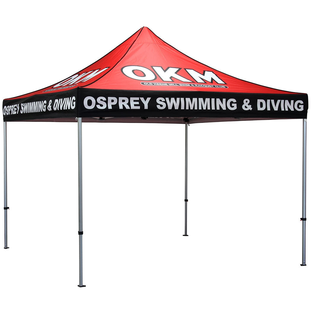 10 ft Pop-Up Event Tent - Full Printed Canopy