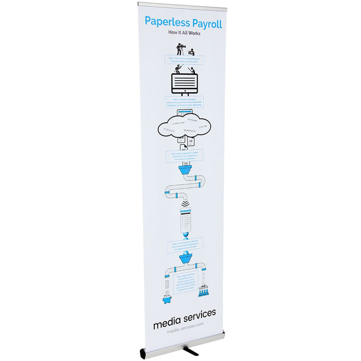 Penta Retractable Banner Stand 24