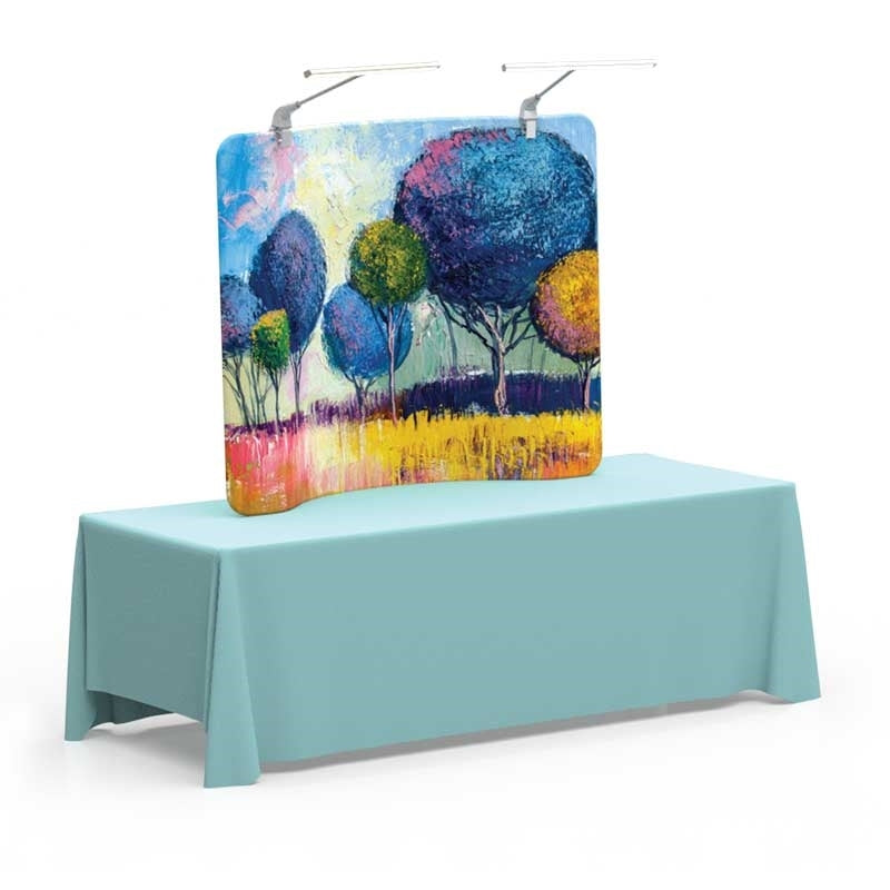 EcoTube 6 ft Curved Table Top Display