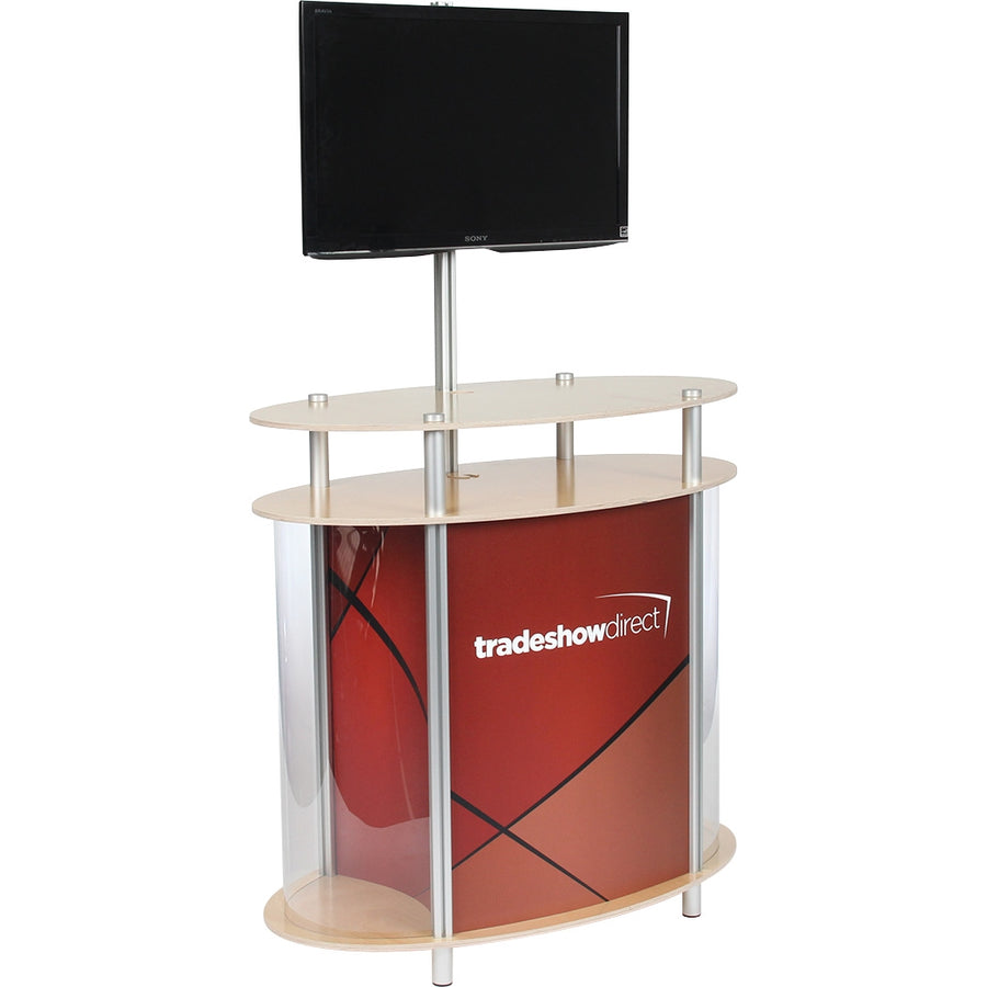 Ellipse Vertical Showcase Twist Kiosk
