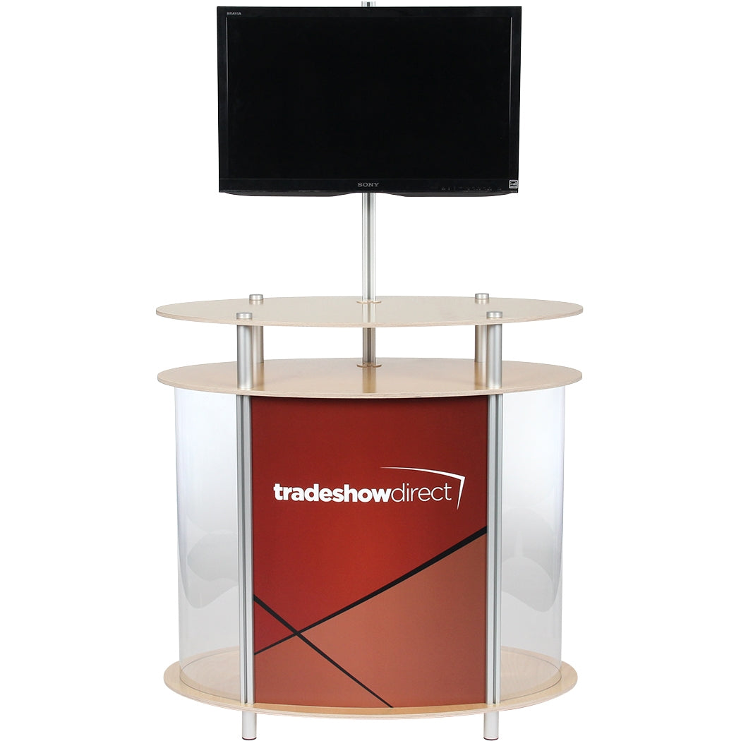 Ellipse Vertical Showcase Twist Kiosk