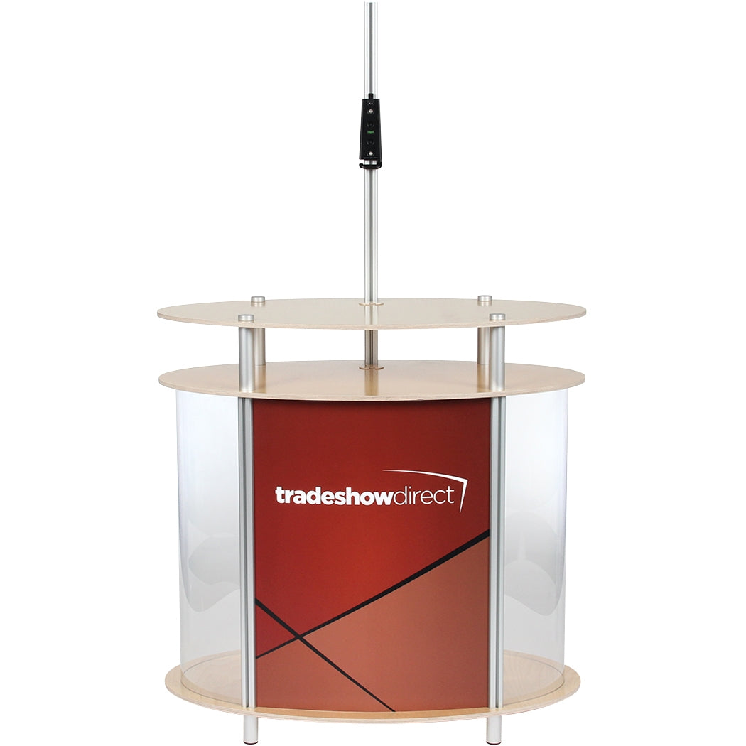Ellipse Vertical Showcase Twist Kiosk