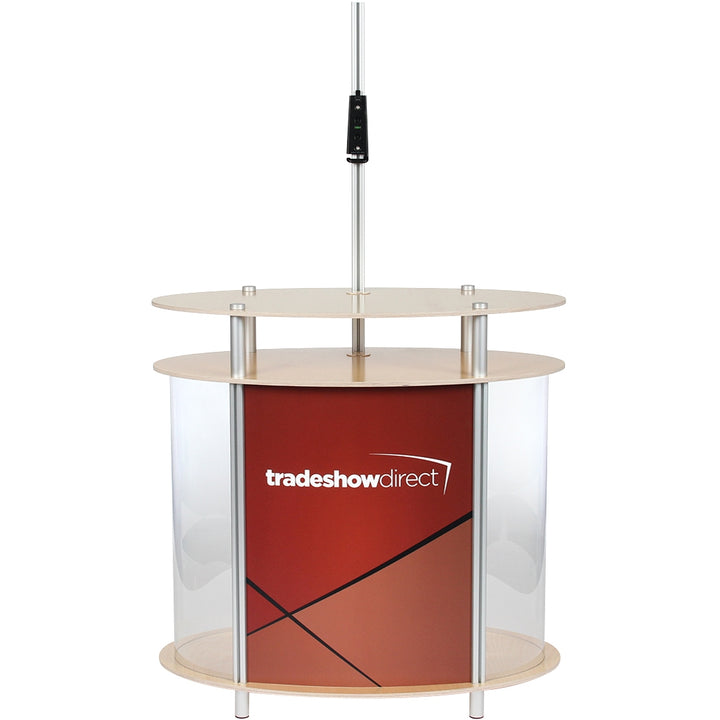 Ellipse Vertical Showcase Twist Kiosk