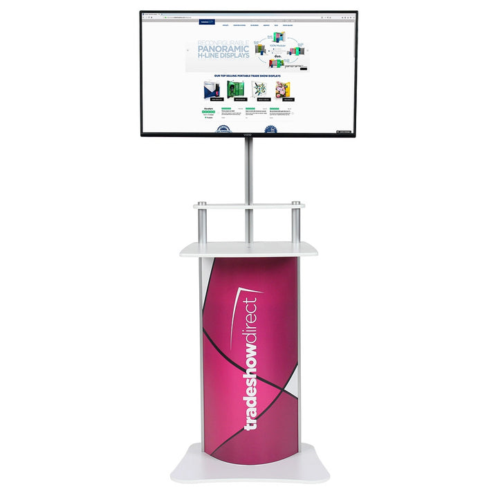 Twist Monitor Stand With Keyboard Shelf
