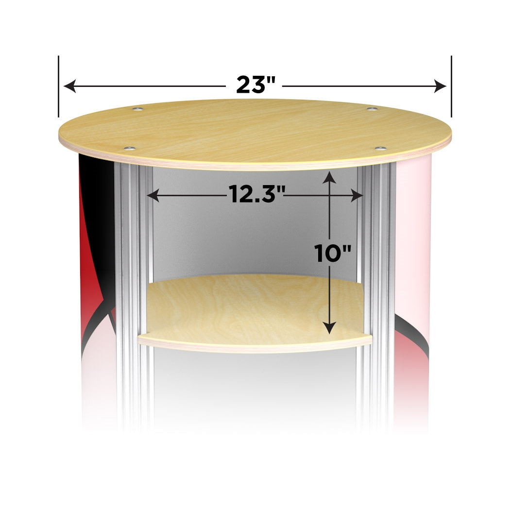 2-Up Large Circle Twist Pedestal