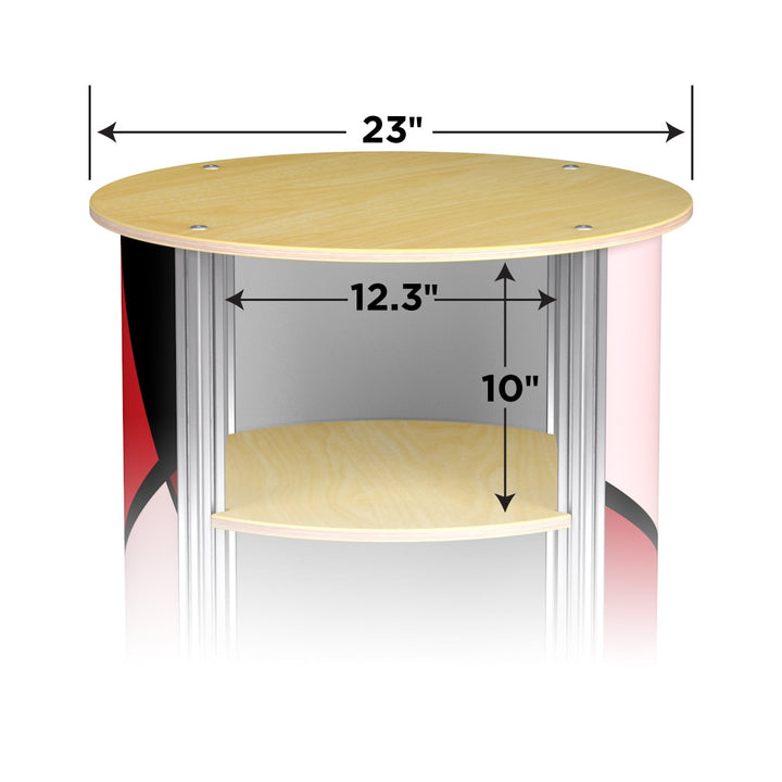 2-Up Large Circle Twist Pedestal